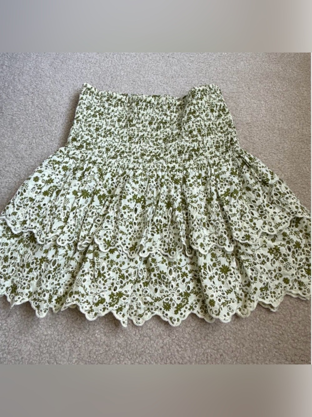 Zara smocked skirt small